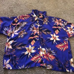 Floral Hawaiian Dad Shirt